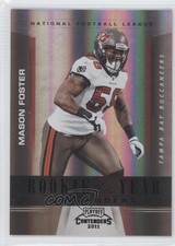 2011 Playoff Contenders Rookie of the Year Black 2/50 Mason Foster #17 0b2