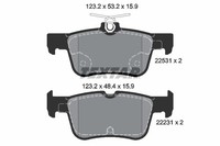 Bremsbelagsatz FÜR Ford Mondeo V Turnier (Cf) - Textar 2253101