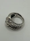 Vintage David Yurman Sterling Silver Cable Infinity Knot Ring 925 Signed Size 7