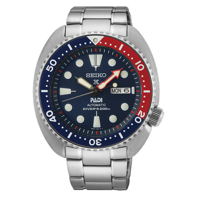 Seiko Men's PADI watch Blue Dial with Siver Bracelet