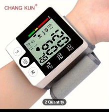Wrist Blood Pressure Monitor with Large Display - Adjustable Cuff, Detects Pulse