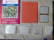 Lot 6. Embossing Folders, Sizzix, Spellbinders, Deco etch, Deco emboss, floral