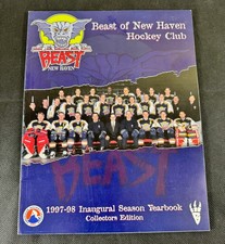 Beast Of New Haven Yearbook AHL Hockey 1997 THICK Worrell Pratt Ritchie RARE CT