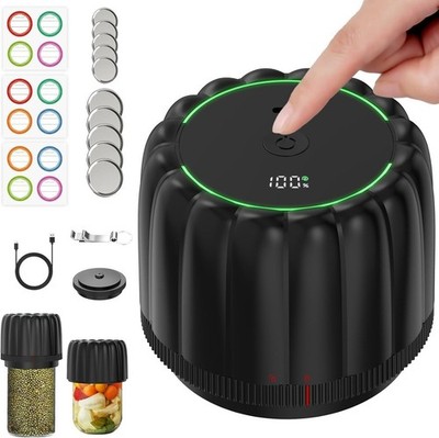 Bunyta Electric Mason Jar Vacuum Sealer Kit - Portable Jar Vacuum Sealer for Can