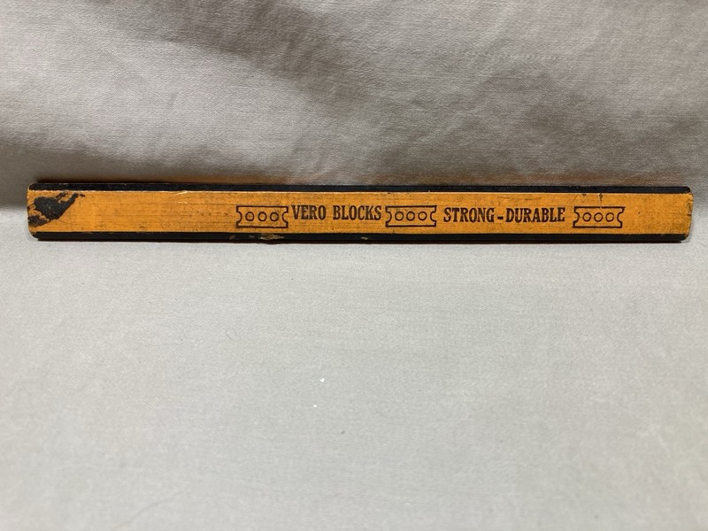 Vintage Advertising Flat Pencil Ed Vero Co. PA "CALL MILLVALE 1800" Vero Blocks