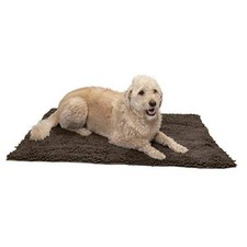 44" x 35" Highly Absorbent Dog Door Mat for 44" x 35" X-Large Mud Brown