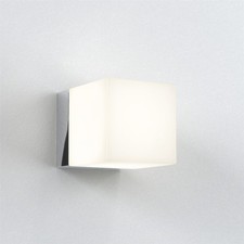 Image of Astro Lighting - Cube 1140001 - IP44 Polished Chrome Wall Light