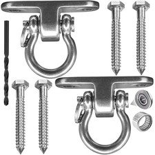 2-Pack Stainless Steel Swing Hangers,Slient Bearing Swing Hanger, Anti-Rust