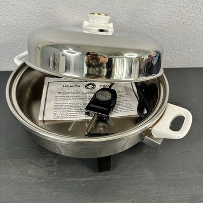 Health Craft Oil Core Electric Skillet 12  Frying Pan # K7273C - NWOB