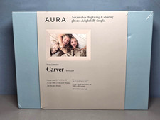 Aura Carver Digital Picture Frame Stone Collection Boulder 10.5" Frame Sealed