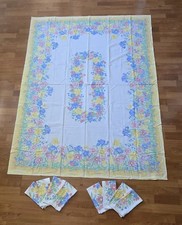 Vintage Spring Floral Easter Bunny Chick Tabl...