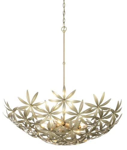 Minka Lavery 2148 Flower Child 5 Light 30"W Bowl Pendant - Ambry Gold - Picture 1 of 10