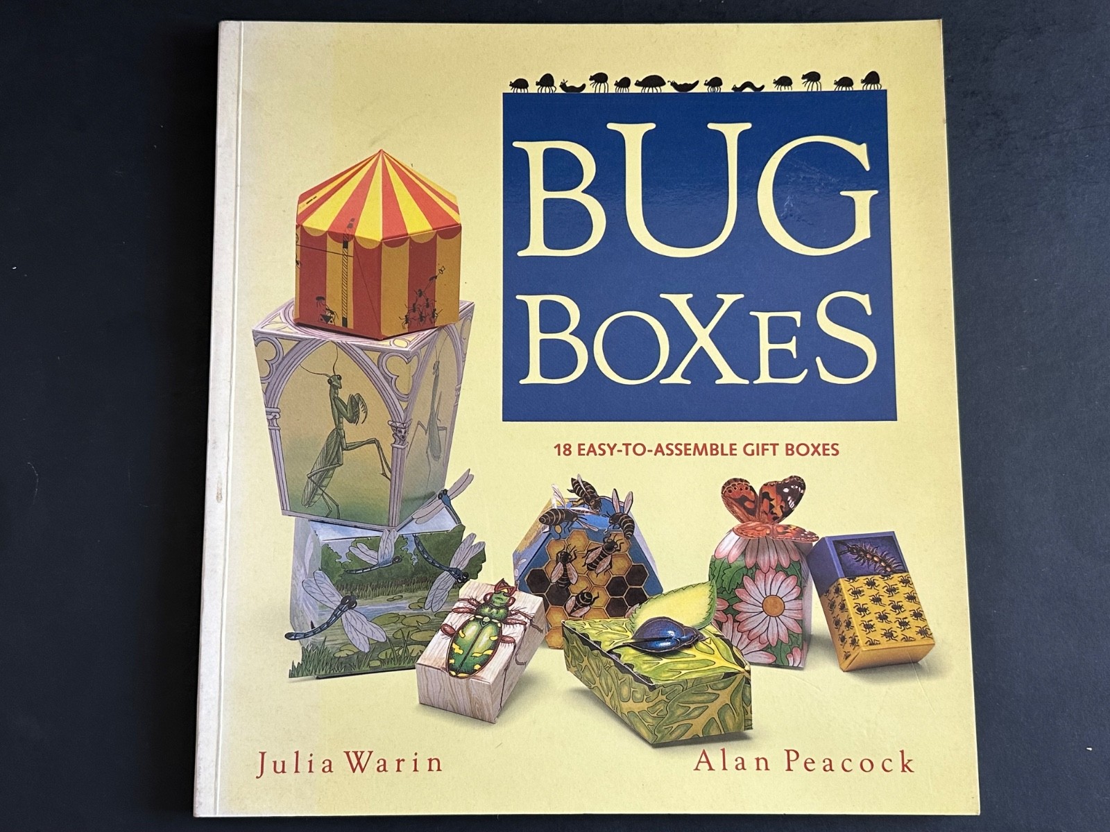 Bug Boxes Punch Out Gift Boxes VINTAGE Easy to Assemble Gift Box Book Insects