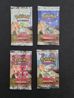 Neo Discovery (1st) First Edition Booster Pack Lot (EMPTY/WRAPPER) - Pokemon TCG