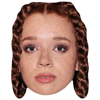 Erin Kellyman (Ginger) Celebrity Mask, Flat Card Face, Fancy Dress Mask