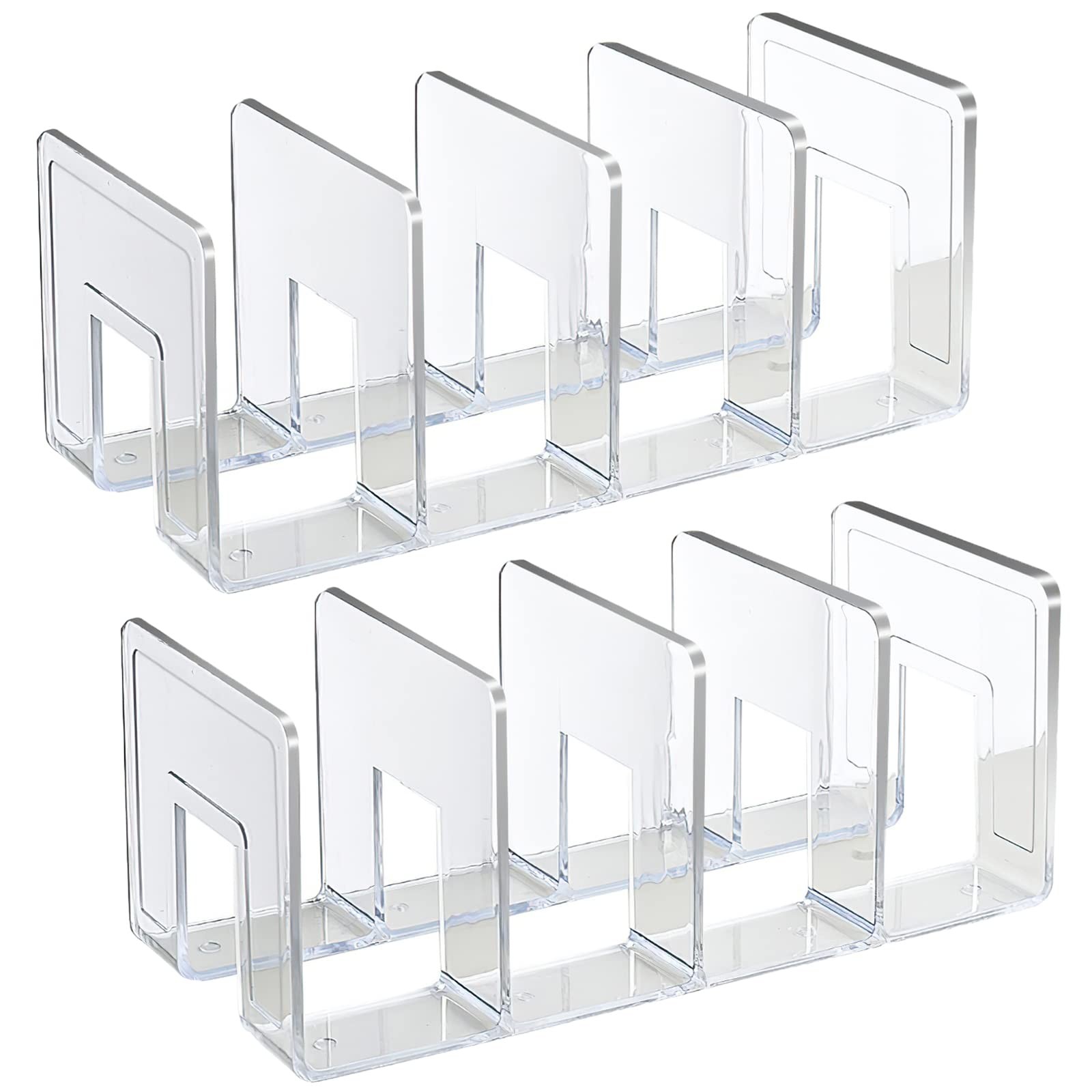 Clear Acrylic File Holder – Sturdy Desktop Organizer for Papers & Documents-image