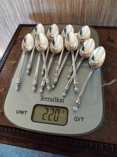 12 Petites Cuillères Orfèvrerie V.H en Métal Argenté