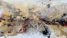 Modern ABSTRACT ACRYLIC PAINTING On Large 107 x 61cm Canvas by dianeplantart
