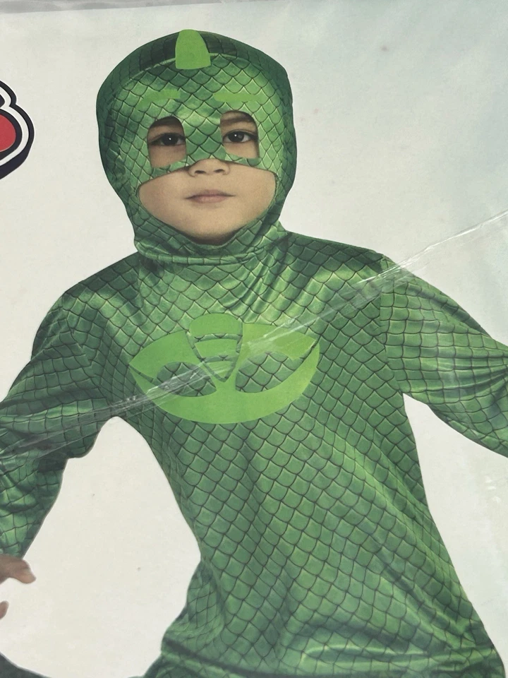 Gekko PJ Máscaras Clásico Niño Pequeño Talla M 3T/4T Licencia Oficial Disfraz Disfraz Foto 4 de 4