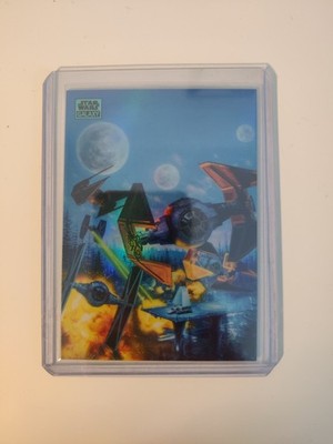 2024 Topps Chrome Star Wars Galaxy Imperial Fleet #86 Aqua Lava Refractor /175