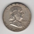 1963 P FRANKLIN HALF DOLLAR 90% SILVER 50¢ PHILADELPHIA UNITED STATES OF AMERICA