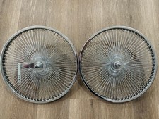 20" Lowrider Stamped Bicycle Dayton Chrome Wheels 144 Spokes Front  Rear Pair