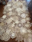 80 Pc Vintage Heirloom Crochet Lace Doily Lot Victorian Cottage Chic Wedding
