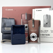 Canon PowerShot SD10 4.0MP Compact Digital Camera W/ Box - PARTS/REPAIR - READ