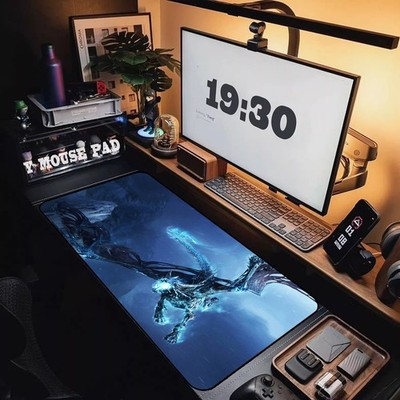 World of Warcraft Mousepad 900x400mm Mouse Pad Pixel Anime Desk Mat Keyboard pad