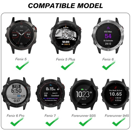 Pulsera de repuesto con correa deportiva de nailon tejida suave Garmin Fenix 5 Plus - Imagen 2 de 12