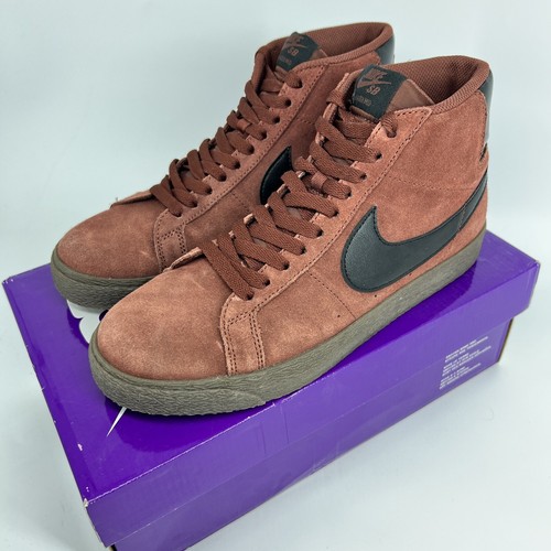 Size 8.5 Nike SB Zoom Blazer Mid Oxen Brown Shoes 864349-204