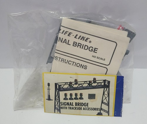 HO Scale Life-Like Signal Bridge, Plastikbausatz, ohne Karton, versiegelte Tüte