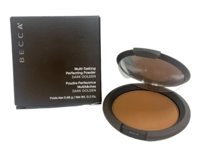  Becca Multi Tasking Perfecting Powder Dark Golden (0.2oz/5.66g) As Is NEW!