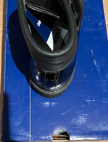 Nuevas en Caja Botas Chukka Bates Lites Negras Alto Brillo Hombre’s Modelo E00053 - Imagen 4 de 15