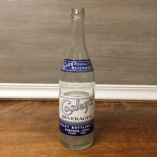 Cosley Bottling Co Bottle Dubuque Iowa Cosley’s Beverages 1 Pint 8 Oz Vintage
