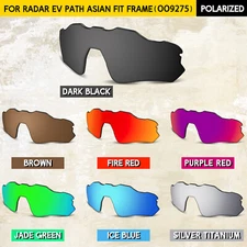 1.5MM POLARIZED Replacement lenses for Oakley Radar EV Path Asian Fit OO9275