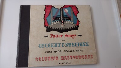 Columbia M440 Nelson Eddy Patter Songs Gilbert & Sullivan 3x 78 RPM Set 1941 GC