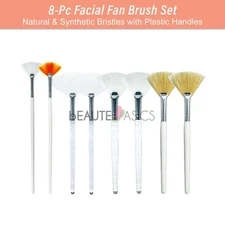 Pro Facial Mask Fan Brush Set Glycolic Acid Peel Spa Face Exfoliate Modeling DIY