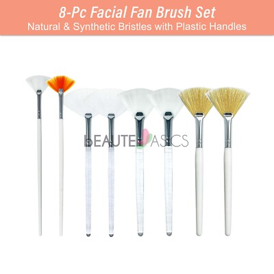 Pro Facial Mask Fan Brush Set Glycolic Acid Peel Spa Face Exfoliate Modeling DIY