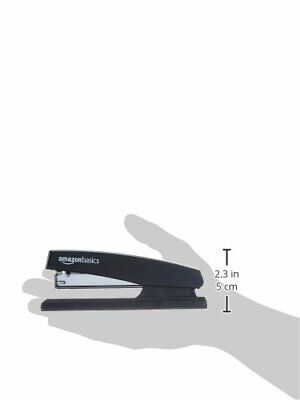   Basics Stapler with 1000 Staples, Office Stapler, 25  Sheet Capacity, Non-Slip, Black