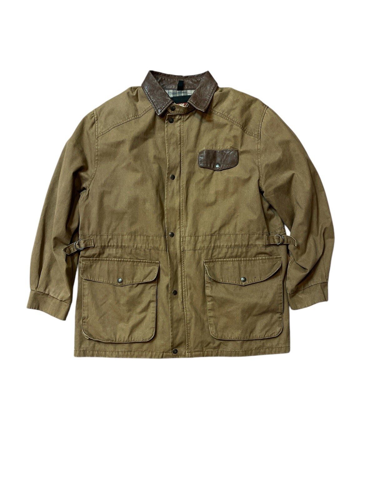 Vintage Unisex Kakadu Traders Brown Duster Barn Coat Size Large Australia