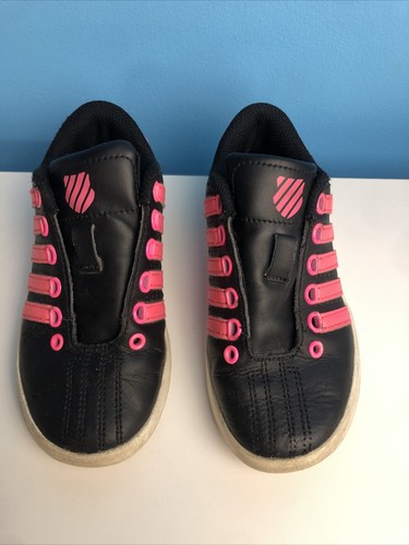 black and pink k swiss shoes