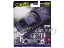 2018 FORD MUSTANG RTR SPEC 5 GRAY DIECAST MODEL CAR BY HOT WHEELS HKC85