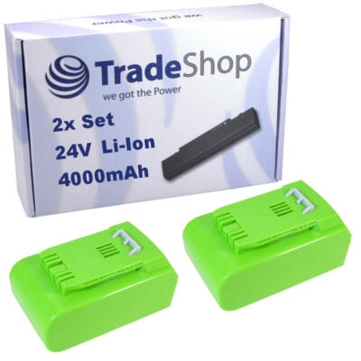 2x AKKU 24V 4000mAh Li-Ion für Stiga SMT24AE SBT2024AE SBT4024AE 