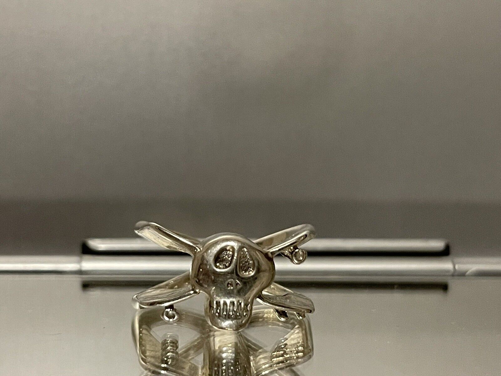 Stussy Ring Sterling Silver Skull Ring - image 1