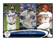 2012 Topps #77 Matt Kemp / Prince Fielder / Albert Pujols