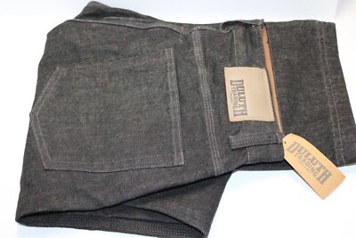 NEW Duluth Trading men's black jeans STYLE 20207 COLOR BLK DNM SIZE 34 X 32