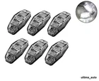 6X 24V LED Side Front Chrome Marker White Clear Lights for Scania Man Daf Iveco