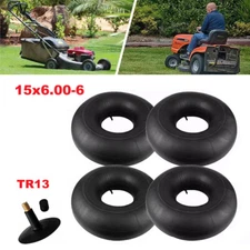 4x Lawn Mower 15X6.00-6 Inner Tubes 15x6-6 15x6x6 15/6x6 Tractors TR13 Tire