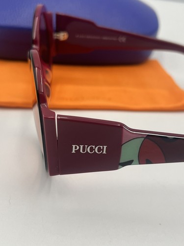 Emilio Pucci RARE Over Sized Round Sunglasses Vintage 1960’s Purple Black - Picture 15 of 23